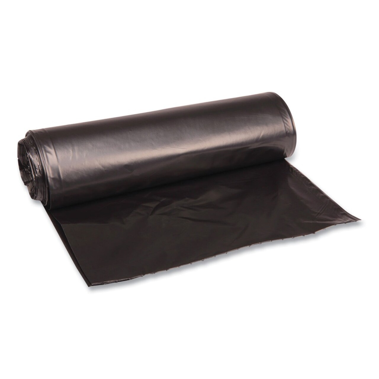 Boardwalk 33 in. x 39 in. 33 gal. 1.6 mil Recycled Low-Density Polyethylene Can Liners - Black (100/Carton)